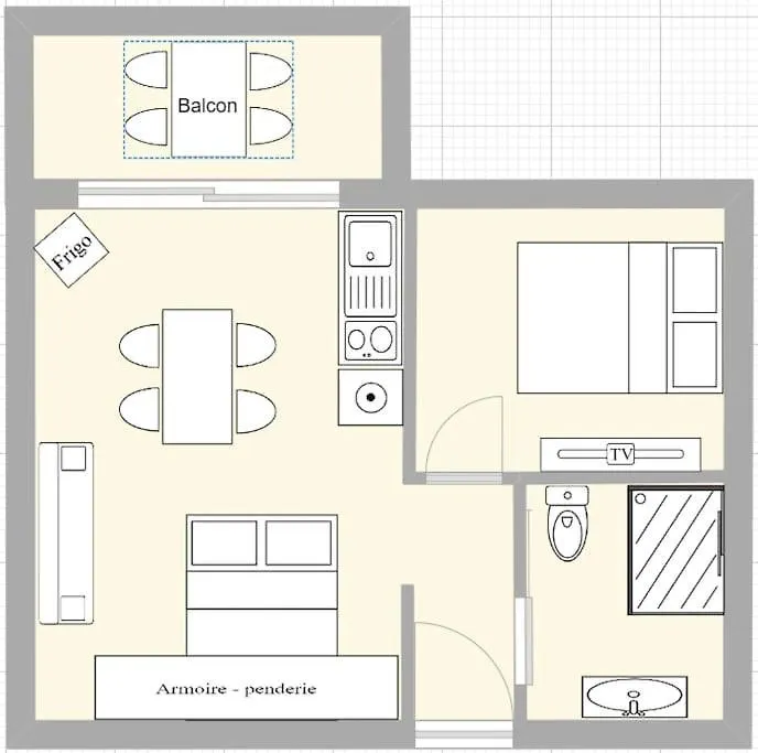 Appartement T2 A Cote De La Plage, Renove En 2023 Frejus Apartment
